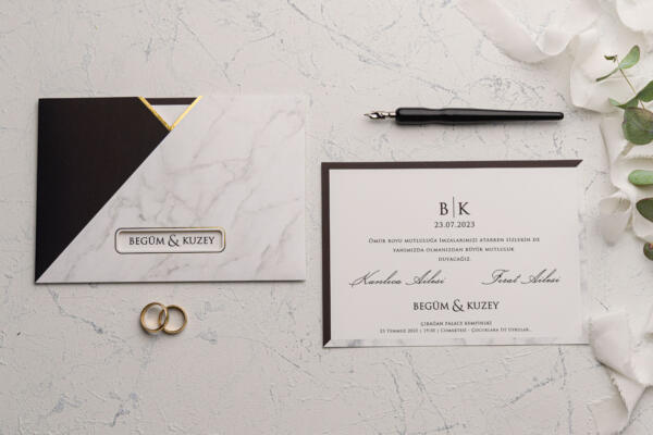 Invitatie de nunta moderna 9152 - imagine 3
