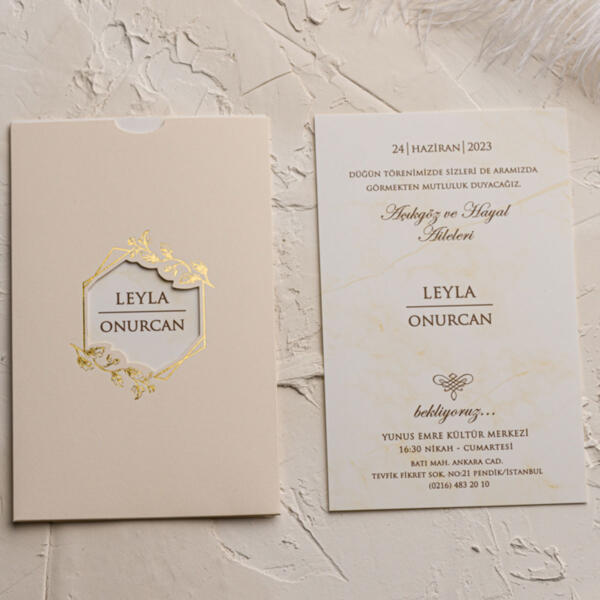 Invitatie de nunta eleganta 9154