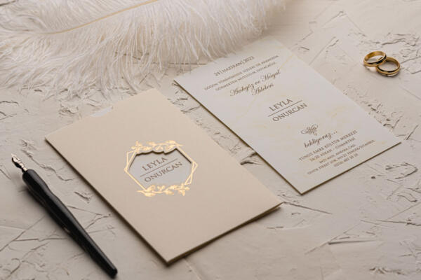 Invitatie de nunta eleganta 9154 - imagine 2
