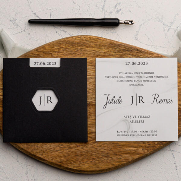 Invitatie de nunta eleganta 9156