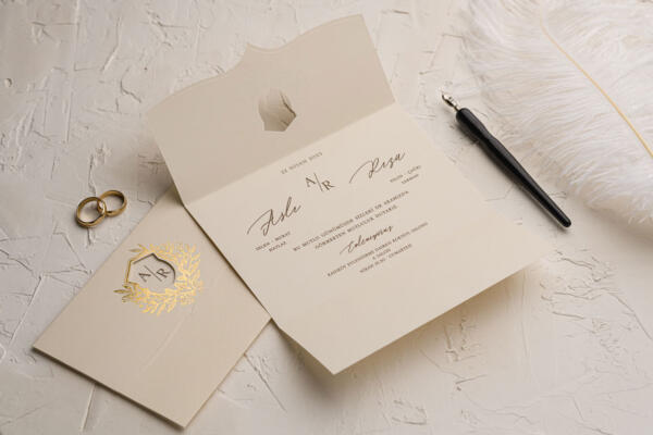 Invitatie de nunta eleganta 9158 - imagine 3