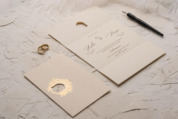 Invitatie de nunta eleganta 9158 - imagine 2