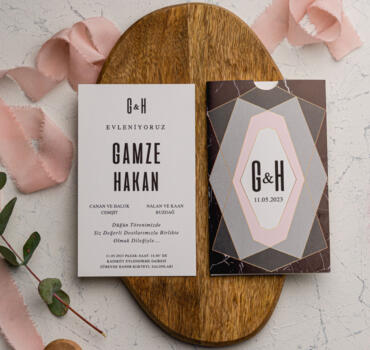 Invitatie de nunta eleganta 9159
