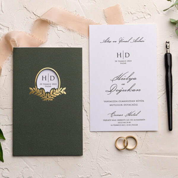 Invitatie de nunta eleganta 9163