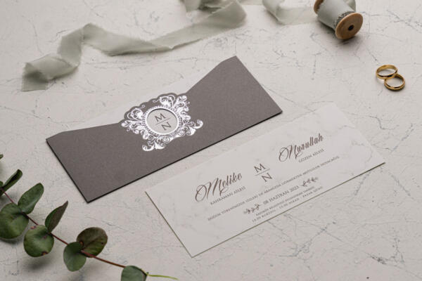Invitatie de nunta vintage 9167 - imagine 2