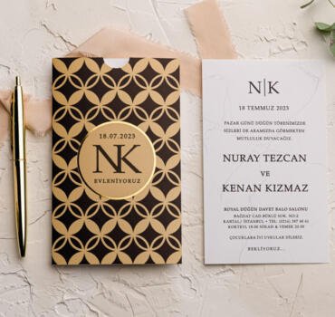 Invitatie de nunta eleganta 9173