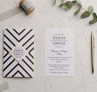 Invitatie de nunta eleganta 9174