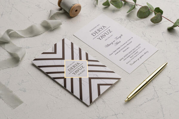 Invitatie de nunta eleganta 9174 - imagine 2