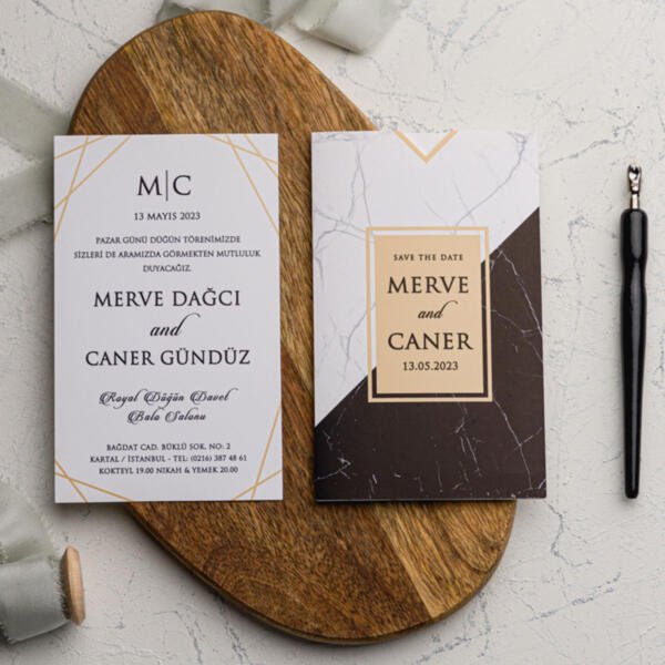 Invitatie de nunta eleganta 9175