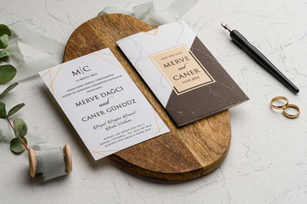 Invitatie de nunta eleganta 9175 - imagine 2