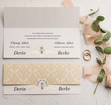 Invitatie de nunta eleganta 9178