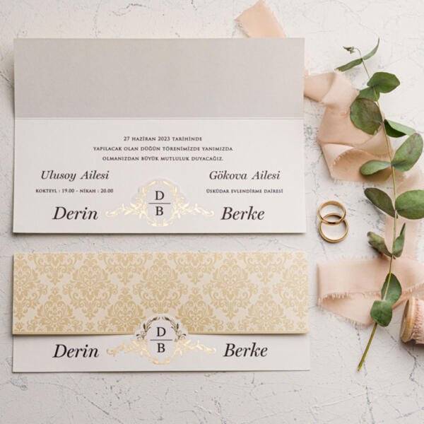 Invitatie de nunta eleganta 9178