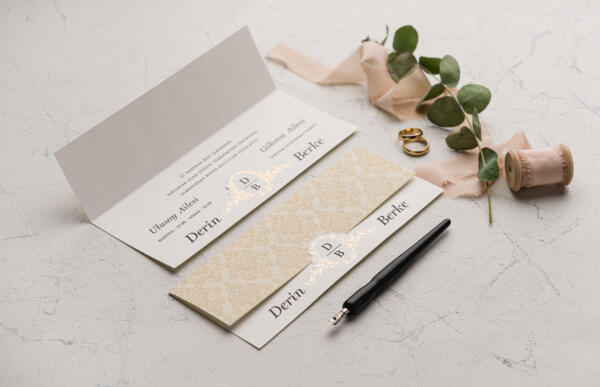 Invitatie de nunta eleganta 9178 - imagine 2