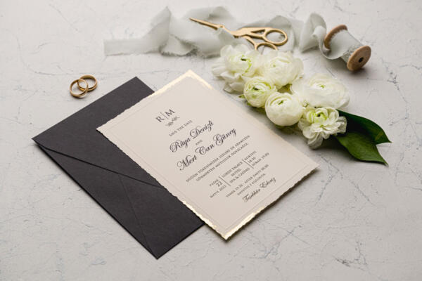 Invitatie de nunta eleganta 9192 - imagine 2