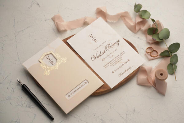Invitatie de nunta vintage 9198 - imagine 2