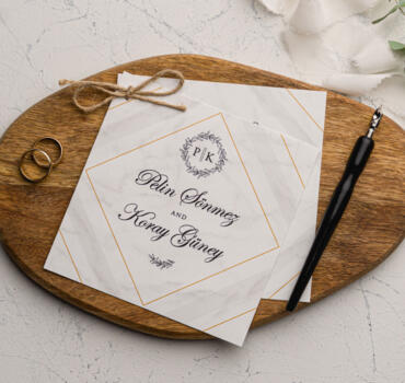 Invitatie de nunta eleganta 9201