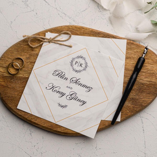 Invitatie de nunta eleganta 9201