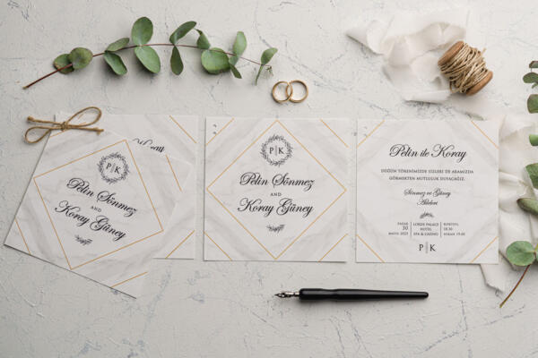 Invitatie de nunta eleganta 9201 - imagine 3