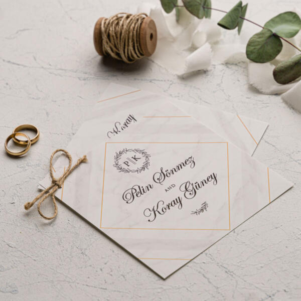 Invitatie de nunta eleganta 9201 - imagine 2