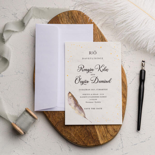 Invitatie de nunta eleganta 9204