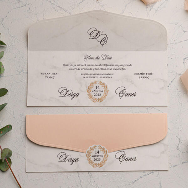 Invitatie de nunta eleganta 9224