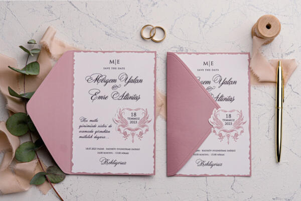 Invitatie de nunta eleganta 9225 - imagine 2
