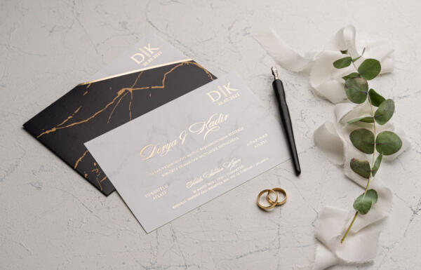Invitatie de nunta eleganta 9228 - imagine 2