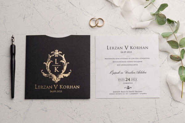 Invitatie de nunta eleganta 9236 - imagine 2