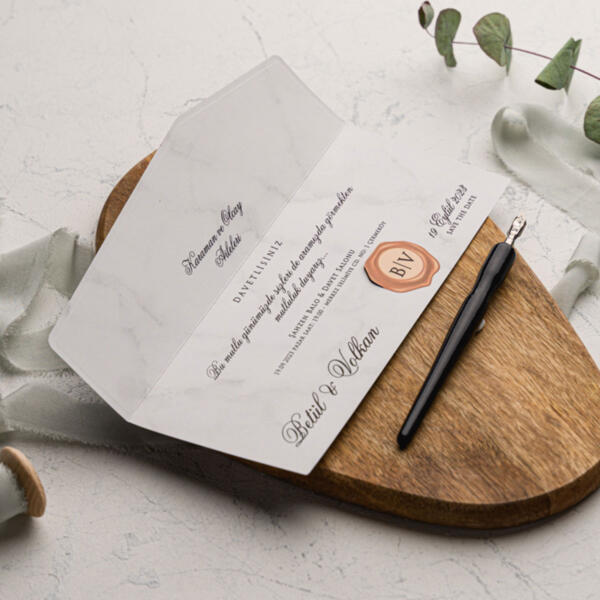 Invitatie de nunta eleganta 9241 - imagine 2