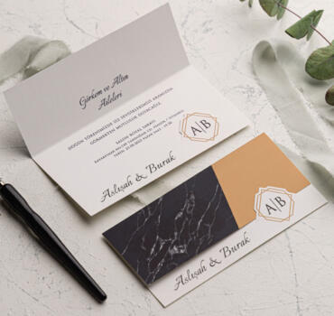 Invitatie de nunta moderna 9243