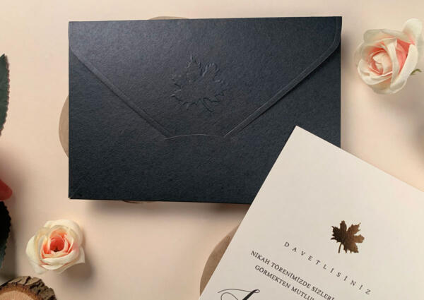 Invitatie de nunta eleganta de toamna 96943 - imagine 3