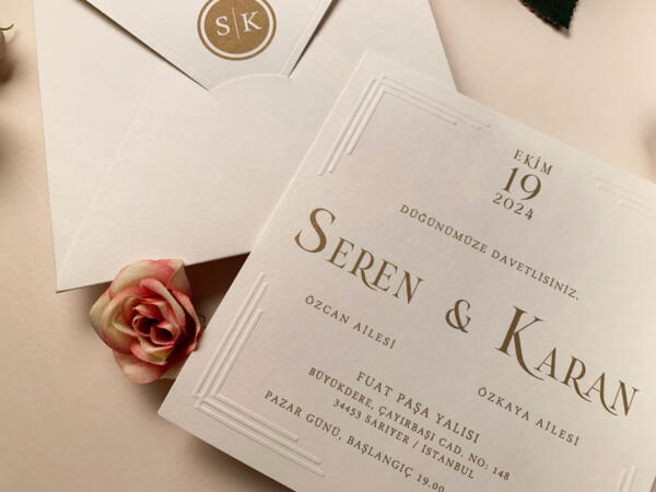 Invitatie de nunta eleganta 96951 - imagine 2
