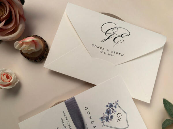 Invitatie de nunta floral 96959 - imagine 3