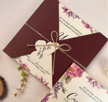 Invitatie de nunta floral 52522