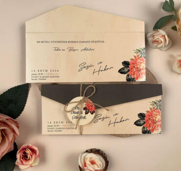 Invitatie de nunta floral 74750