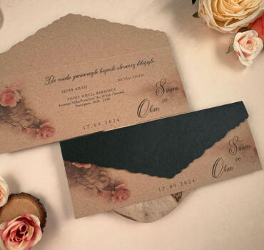 Invitatie de nunta floral 85843