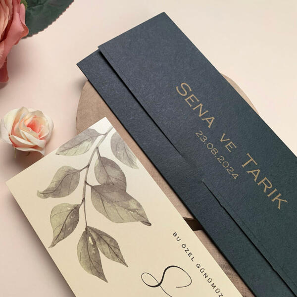 Invitatie de nunta florala 85859 - imagine 3