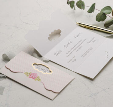 Invitatie de nunta florala 9101