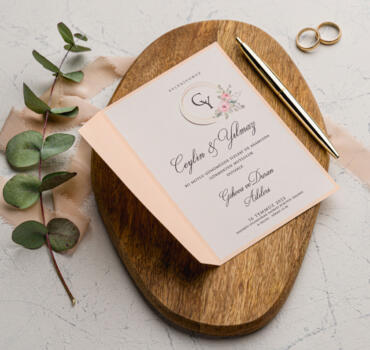 Invitatie de nunta floral 9147