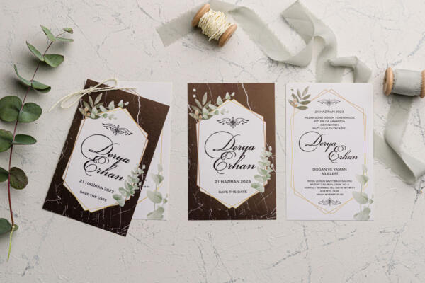 Invitatie de nunta eleganta 9169 - imagine 2