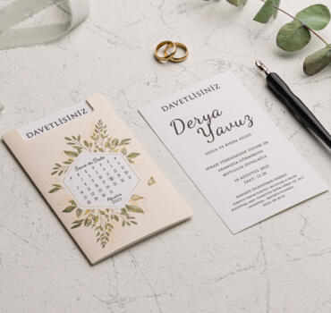 Invitatie de nunta floral 9172