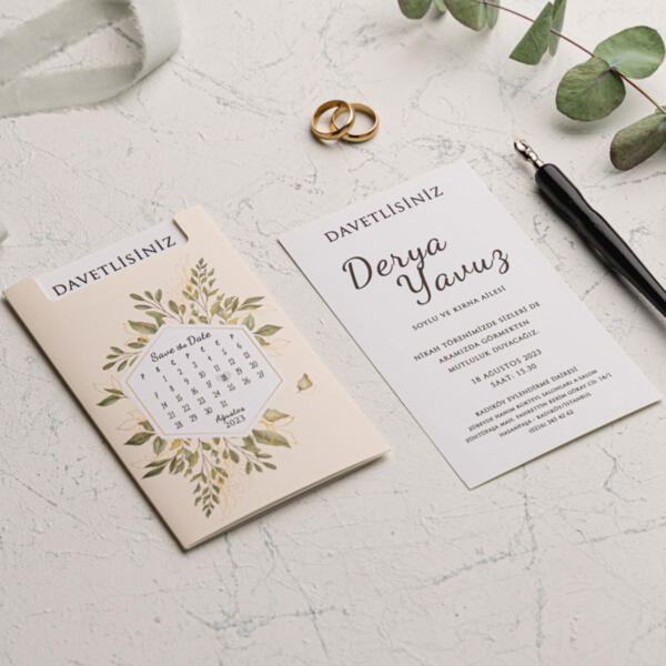Invitatie de nunta floral 9172