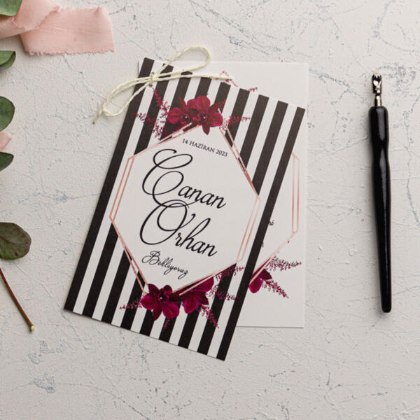 Invitatie de nunta eleganta 9185