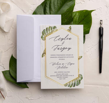 Invitatie de nunta floral 9202