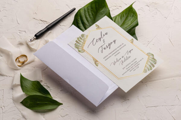 Invitatie de nunta floral 9202 - imagine 2