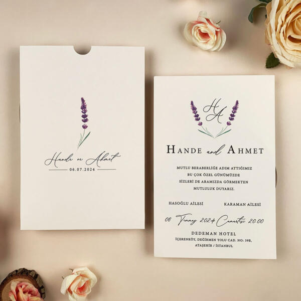 Invitatie de nunta florala 96948