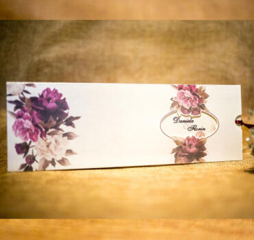 Invitatie de nunta florala 4001