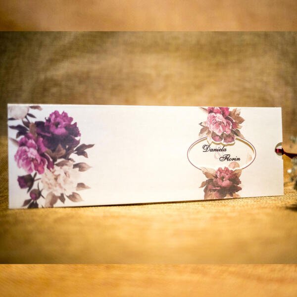 Invitatie de nunta florala 4001