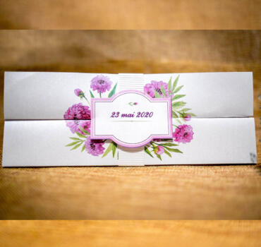 Invitatie de nunta florala 4021A