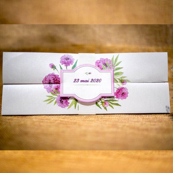 Invitatie de nunta florala 4021A